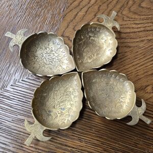 Solid Brass Ashtrays Or Trinket Trays